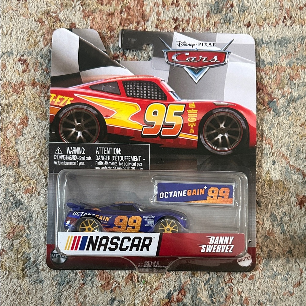 Nascar Danny Swervez Toy Car - Blue and Orange